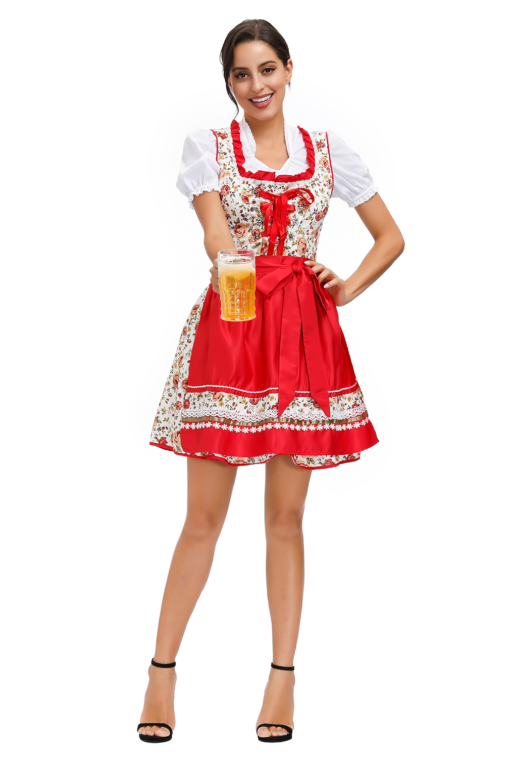 Новый Октоберфест Костюм Сексуальный Пиво Девушка Dirndl Платье Костюм